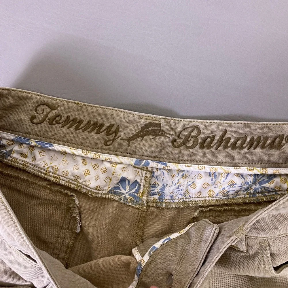Tommy Bahama Pants Men's Size 35 Tan Khaki Tencel Cotton Blend Relaxed Chino EUC